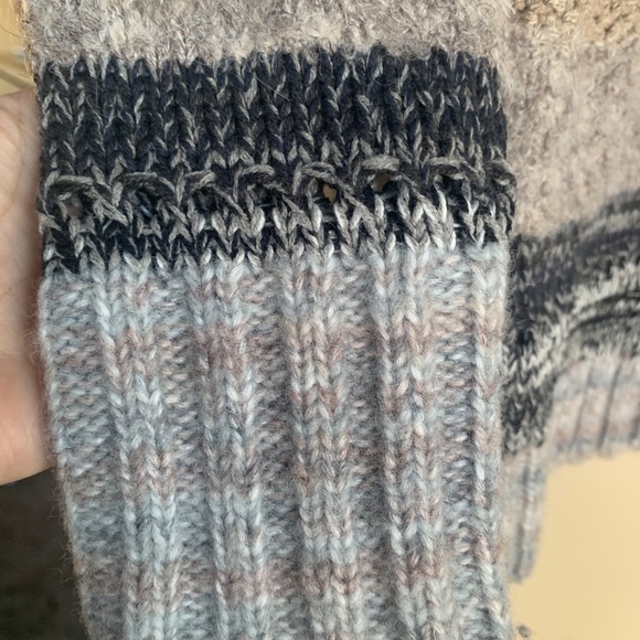 Cabi Boyfriend Button Cardigan Sweater Sz.M Neutral Browns Gray - Picture 8 of 11